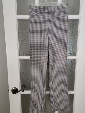Zara Black, Plaid Checkered Crop Pants